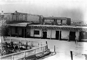 1866 Southwest corner of the Santa Fé Plaza