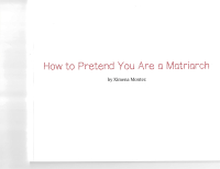 HOW TO BE A MATRIARCH