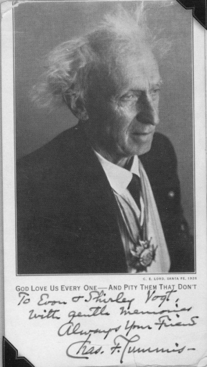 Photo of Charles F. Lummis by Charles E. Lord, 1926