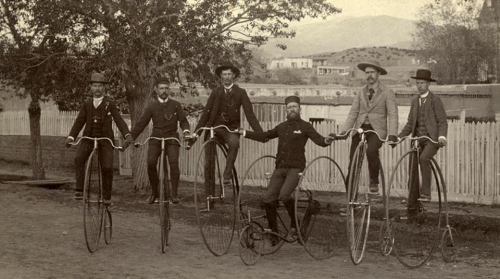 Bicycling in Santa Fe, 1900