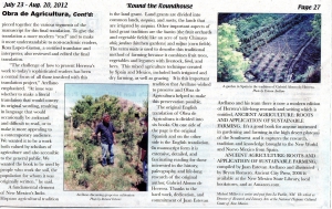 ACEQUIA CULTURE AND TRADITIONAL AGRICULTURE IN NEW MEXICO 
