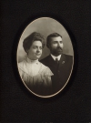Wedding photograph.  Clyde and Clara Stephenson. Ft. Madison, Iowa 