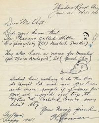 Letter from Howard Gorman to Evon Vogt - January 21, 1941