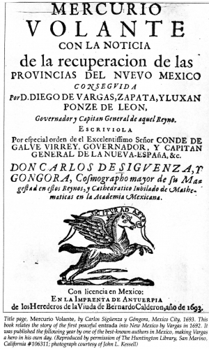 Mecurio Volante by Carlos Siguenza y Gongora, 1693.