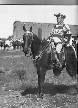 George Washington Armijo, a former Rough Rider, protrayed Vargas in the 1912, fiestas. A Statehood celebration that featured New Mexico&#039;s multi-cultural history. 